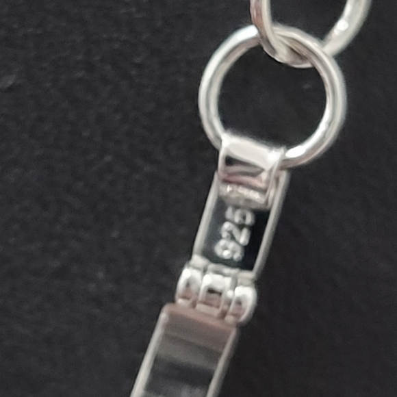 Vintage Peridot,White Topaz Swirl Necklace - Picture 6 of 7